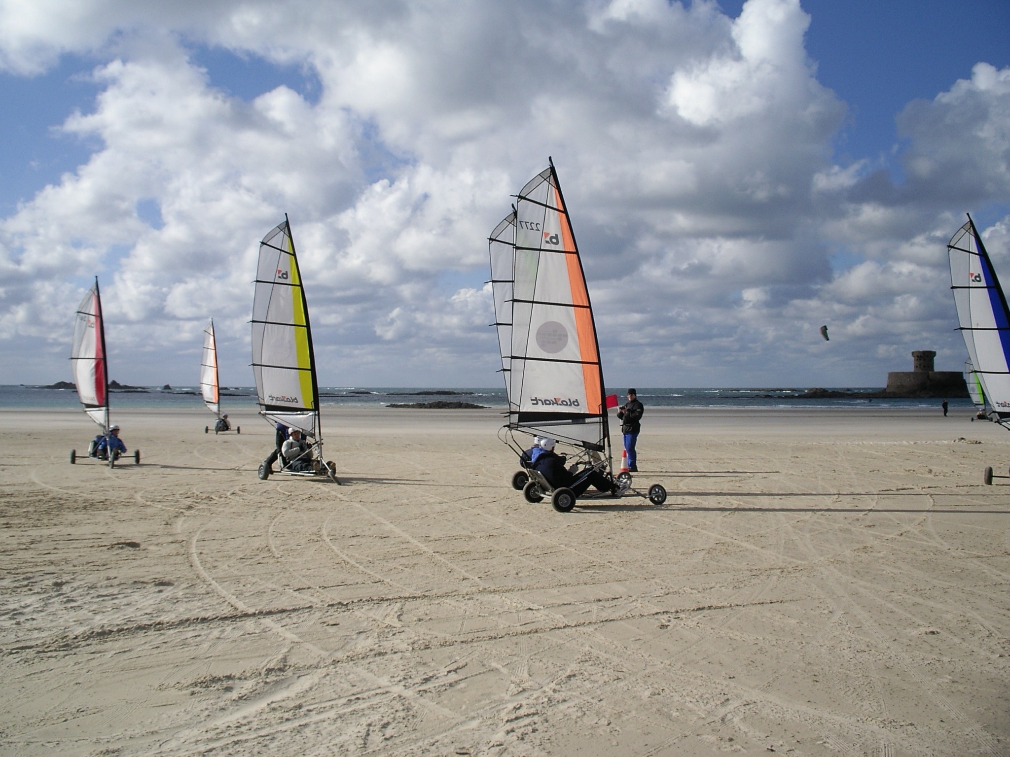 Actieve teamdag op het strand