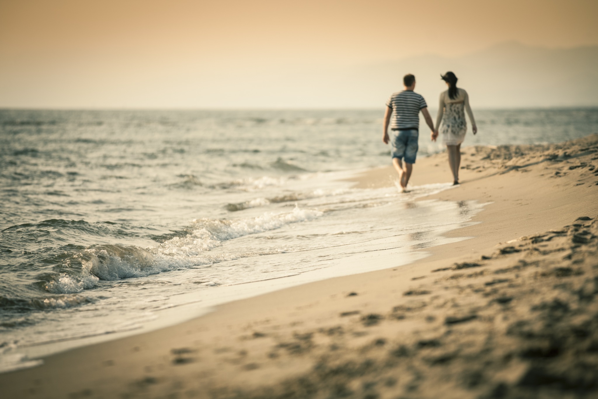 Wandelen aan zee