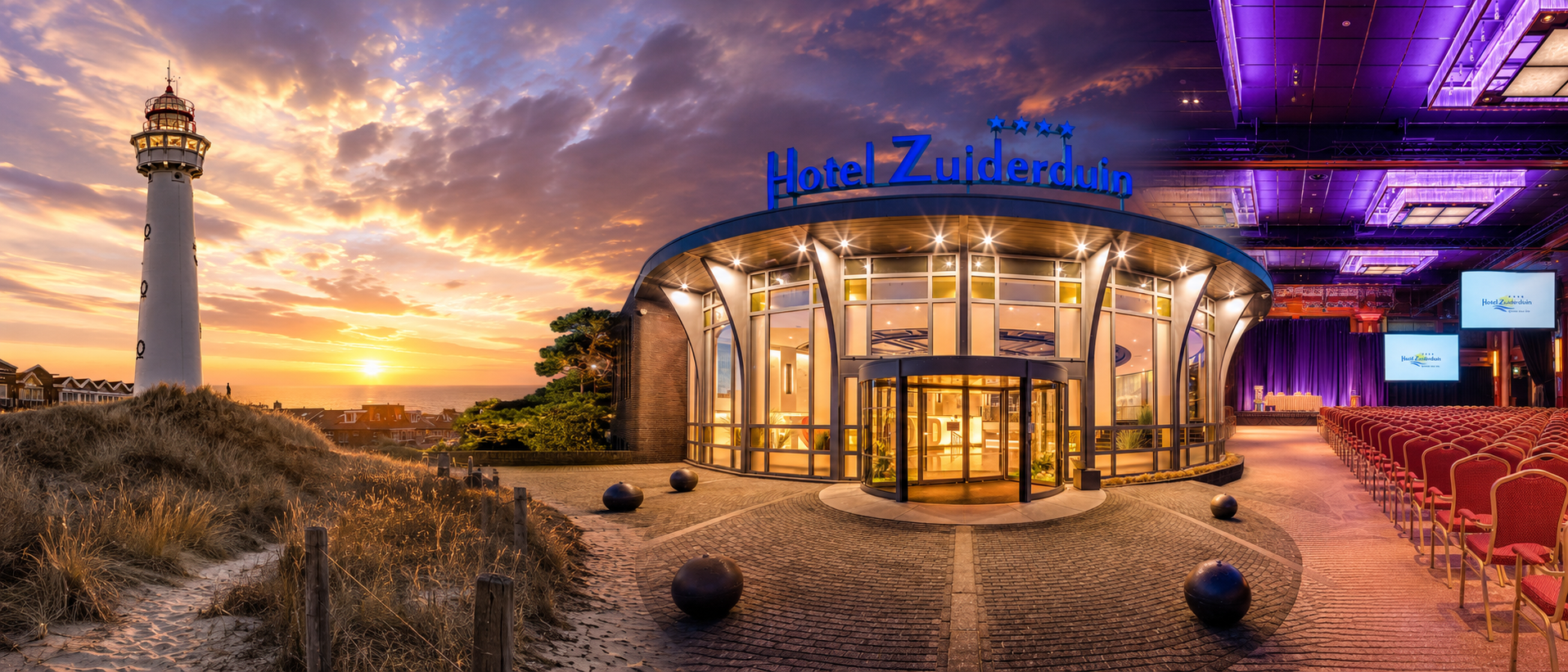 Kust, Hotel Zuiderduin en congreszaal als zakelijke bestemming aan zee